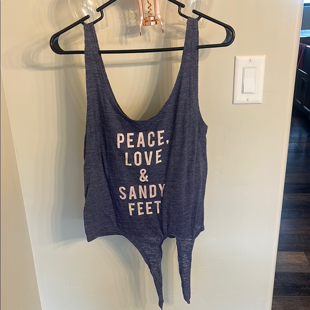 Peace, Love & Sandy Feet Women's Tank Top